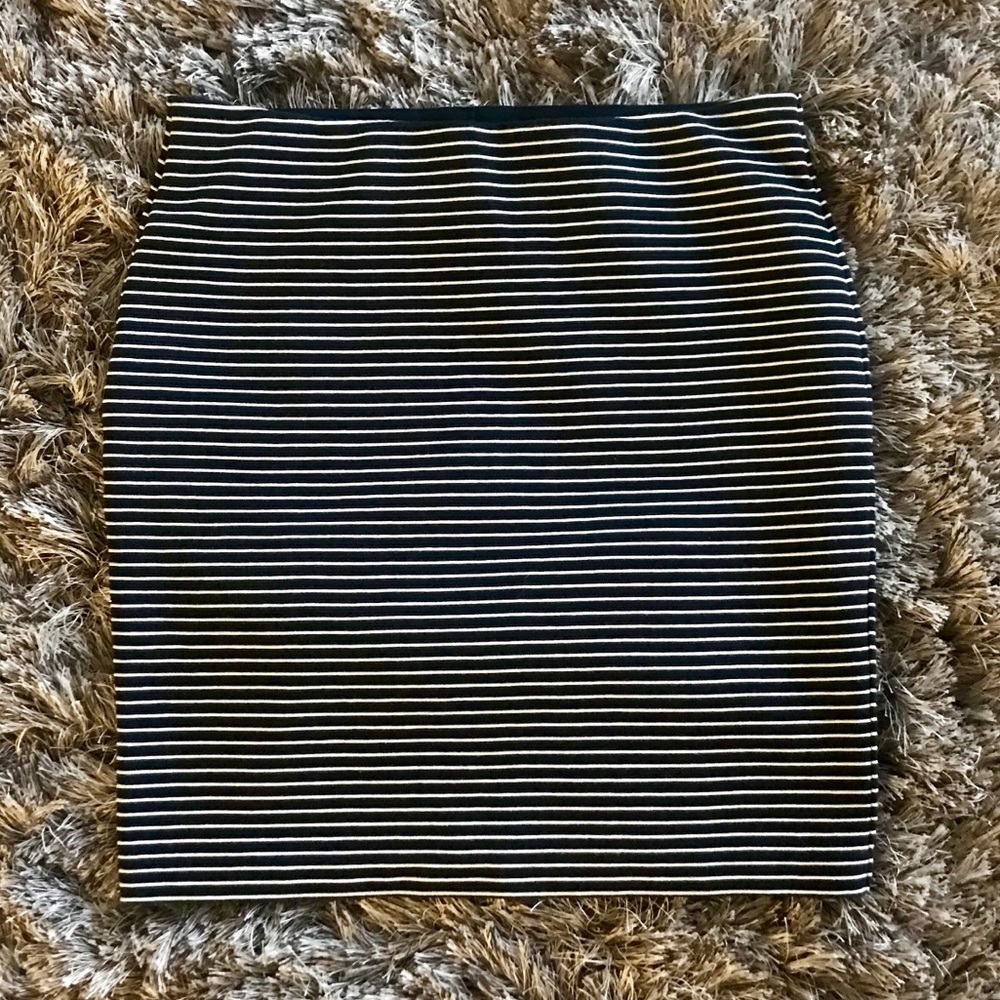LOFT Striped Skirt NWT